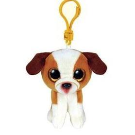 TY Beanie Boos Hugo Dog Keychain - Gantungan Kunci Boneka Anjing