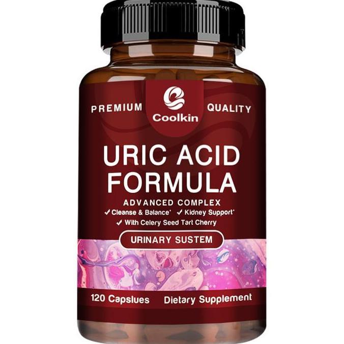 Coolkin-Kapsul Detoks Asam Urat-Ekstrak Ceri Asam-Ekstrak Biji Kopi Hijau-Bubuk Cranberry-Ekstrak Go