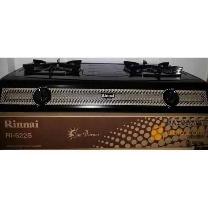 Kompor Gas Rinnai 2 Tungku Type: RI-522S (Khusus Medan-GOJEK)