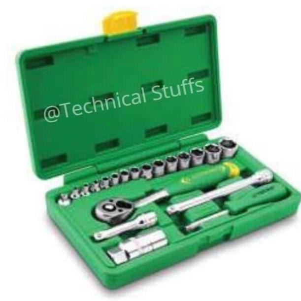 Kunci Sok Set Tekiro 21 Pcs Soet Wrench 14 38 Tekiro 21Pcs