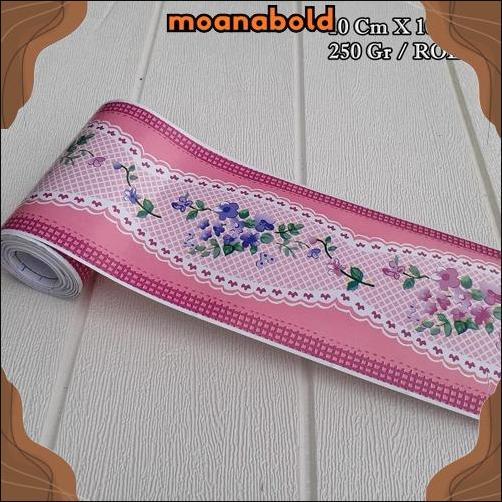 Termurah List Border Stiker 10 Meter Wall Border List Border Motif Bunga List Wallpaper Dinding Bord