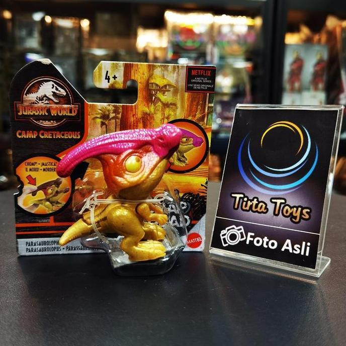 MATTEL SNAP SQUAD WAVE 7 PARASAUROLOPHUS METALIK CAMP CRETOUS