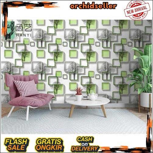 GROSIR Wallpaper Dinding Hijau Wallpaper Dinding Kamar Tidur Wallpaper Ruang Tamu Tema Hijau Wallpap