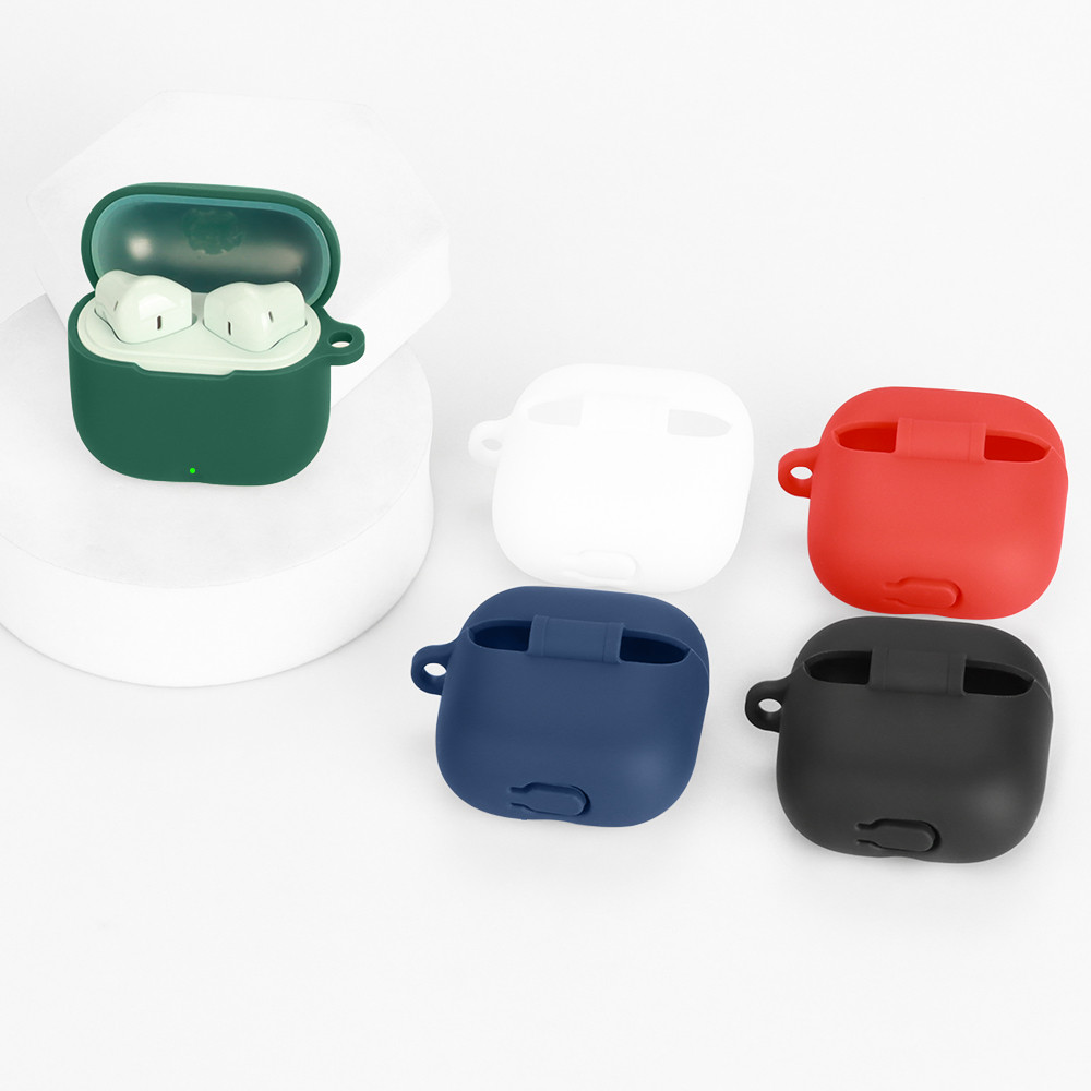 Case Casing Cover Silicone Protective Oppo Enco Buds 3  / OppoEncoBuds3 + Carabiner