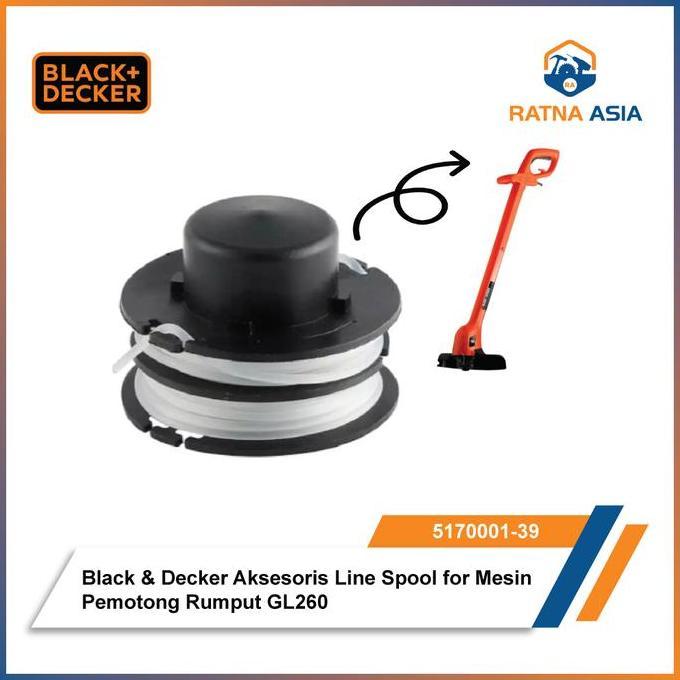Black & Decker Refill Senar Spool / String Trimmer Black Decker Gulungan Mata Pemotong Rumput Mesin 