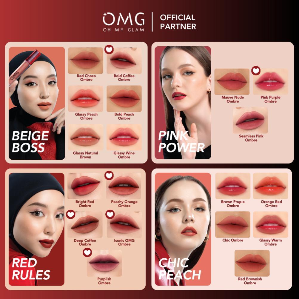 Paket Ombre Lips Omg | Lipcream Omg Ombre Coffee Edition| Lipcream Omg | Ombre Omg Lip Cream