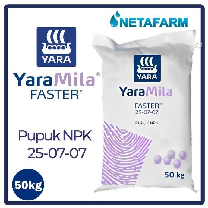 TERMURAH - Pupuk NPK 25-07-07 YARAMILA FASTER Zak 50kg
