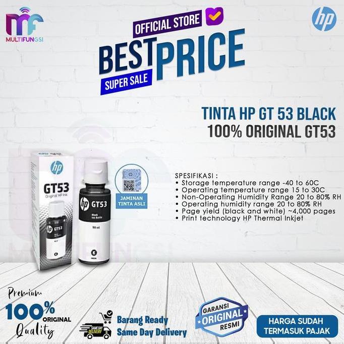 TINTA HP GT 53 BLACK - 100% ORIGINAL GT53