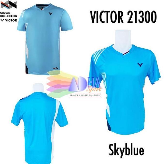 Kaos Badminton Victor 21300 / V21300 Skyblue ADHA SPORT