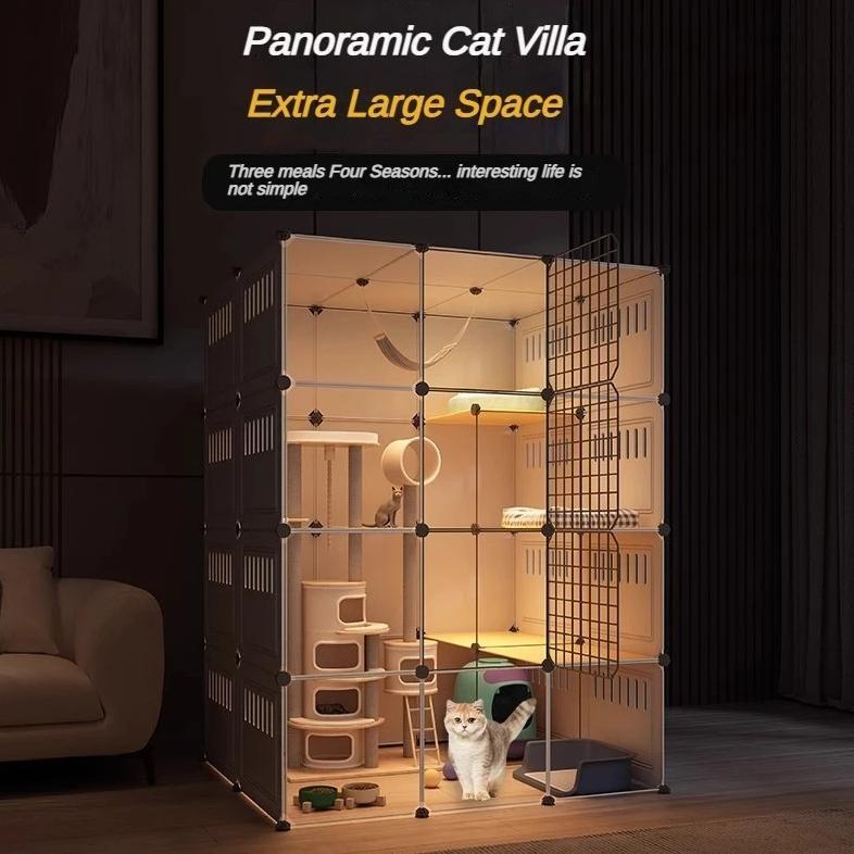 Kandang Kucing DIY Kandang Kucing Plastik Kandang Kucing Vila Kucing Kandang Besar Murah Kandang Kuc