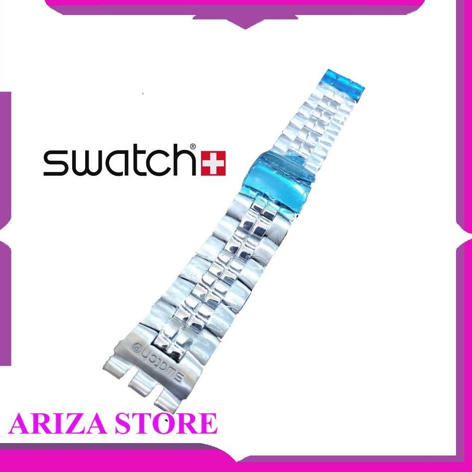 Tali Rantai Swatch Irony The Chrono 23mm Silver