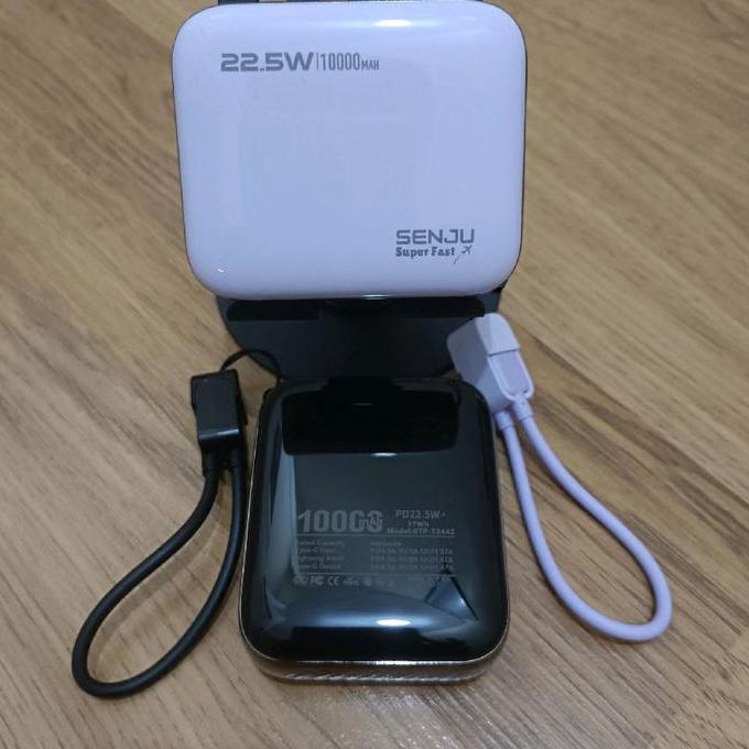 ( China CCC Sertifikat Include) Powerbank Super Fast Senju Mini 7cm With ccc LCD indicator 10000Mah 
