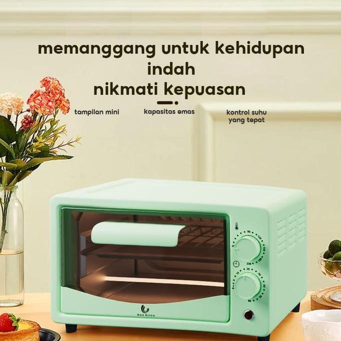 HAN RIVER HROV001 Oven Listrik Tombol 12 L Peralatan Loyang