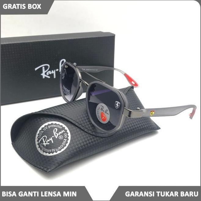 [RAY] new kacamata hitam sangglass RAYBAN006 Ferrari 3675 / kacamata hitam polarized / kacamat pria 