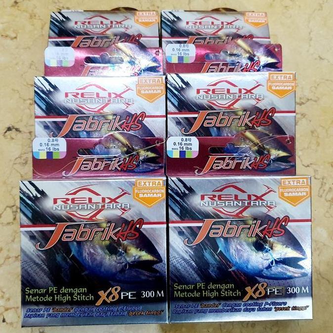 TERBARU - Senar Jabrik HS PE 0.8 300m Relix Nusantara