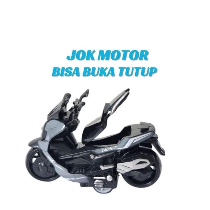 Diecast Motor Nmax miniatur Vespa Motorcycle klasik jadul unik Motor Mainan Anak