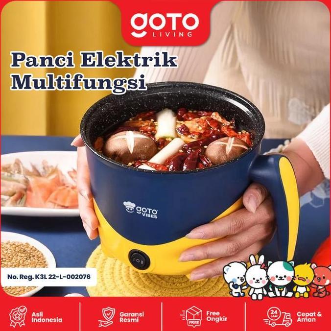 Goto [COD] Vibes Electric Pan Panci Listrik Elektrik Serbaguna Multifungsi