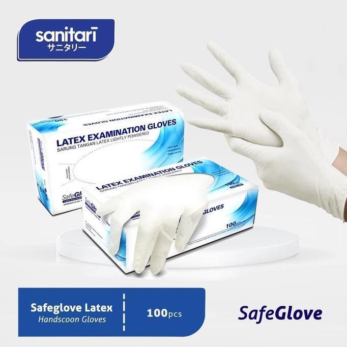 Sarung Tangan Latex Safeglove Handscoon Gloves Safeglove Sarung Tangan Safeglove Latex