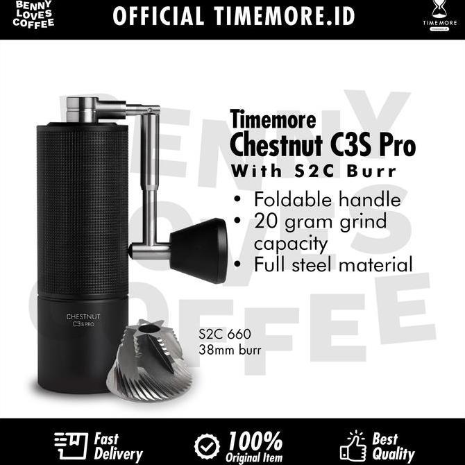 TERMURAH - Timemore C3s Pro Grinder Kopi Manual Coffee Hand Grinder C3-S