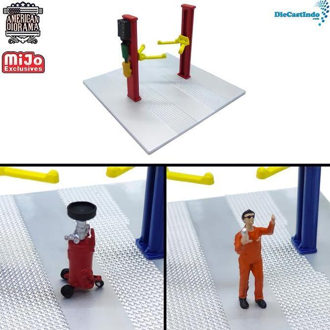 American Diorama Figure 2 Post Lift 1:64 Mijo Exclusive