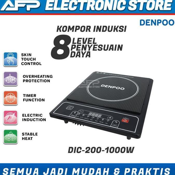 Kompor Listrik Induksi Denpoo DIC 200-1000