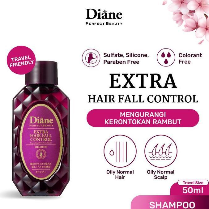 Farahguzz_ - Diane Extra Hair Fall Control Shampoo 50ml Travel Size - Made in Japan