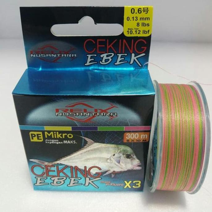 BEBAS ONGKIR - Senar pe relix nusantara ceking ebek 0.6 8lbs