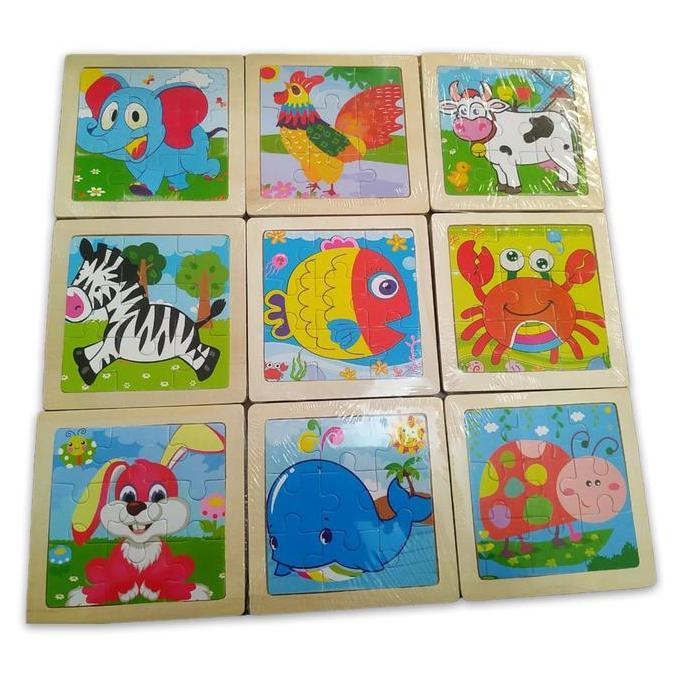 Mainan Edukasi Anak PUZZLE KAYU, PUZZLE ANAK 1 Tahun, 2 Tahun, 3 Tahun