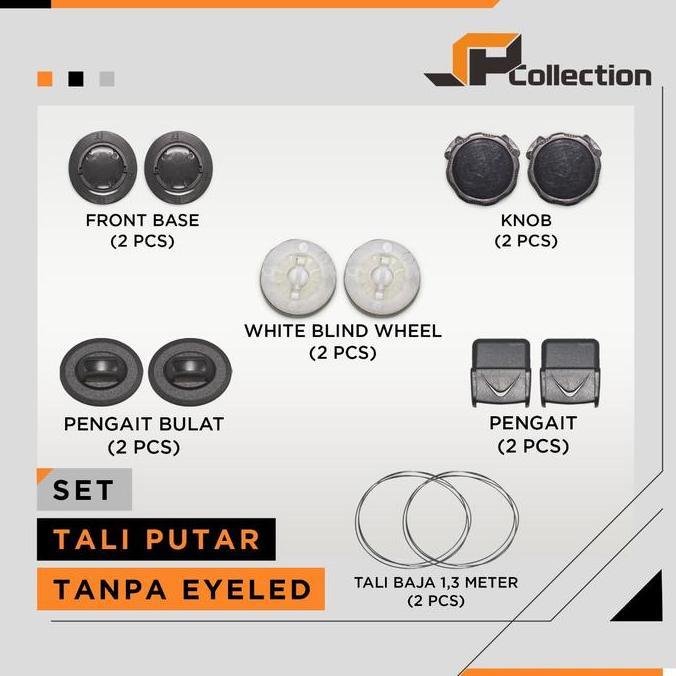 Tali Putar Sepatu PDL Tali Sepatu BOA System Spinon Tanpa Eyeled