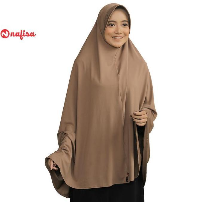 Nafisa Ornella - Khimar Hijab Jilbab Instan Syar'I Jumbo Premium Bergo Cantik Pad Muslim