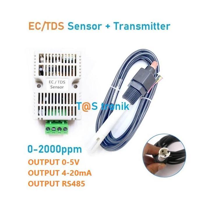 Sensor Ec Tds Sensor Conductivity Sensor Ec Transmitter Tds Transmiter Kualitas Terbaik Harga Termur