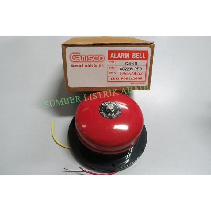 CAMSCO ALARM BELL CB-4B 10CM (BEL SEKOLAH, BEL PABRIK) ORIGINAL DAN TERPERCAYA