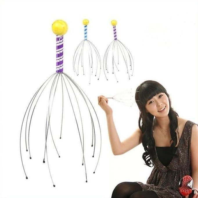BOKOMA Hand Head Massager - Alat Terapi Kepala Untuk Susah Tidur