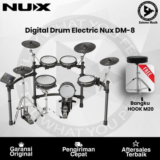 DRUM ELEKTRIK NUX DM8 DM-8 DM 8 ORIGINAL ORIGINAL DAN TERPERCAYA