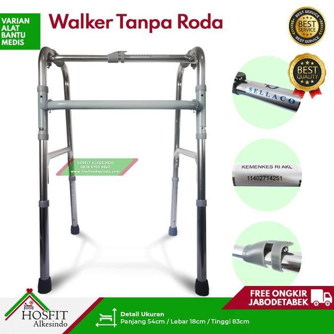 Sella - Sellaco Walker Tanpa Roda - Alat Bantu Jalan Lansia