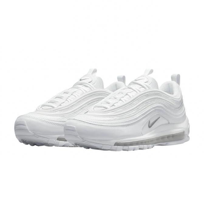 Sepatu Sneakers Nke Air Max 97 Triple White Nke 100% BNIB TDC
