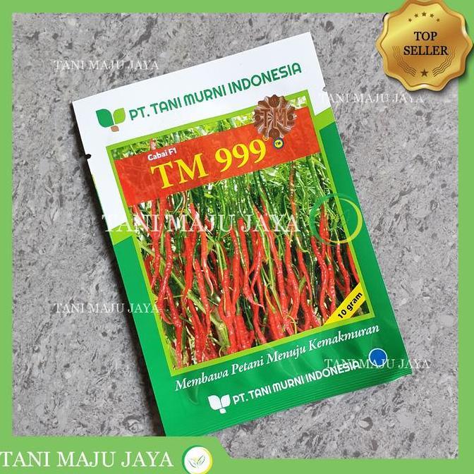 Terlaris Benih Cabai Tm-999 Cabai Hibrida F1 10 Gram Bibit Cabai Panjang Keriting Tahan Virus Asli O