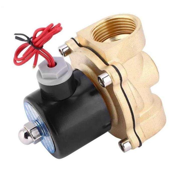 Solenoid Valve 1'' Inch Brass Kuningan 220V Ac 220Ac