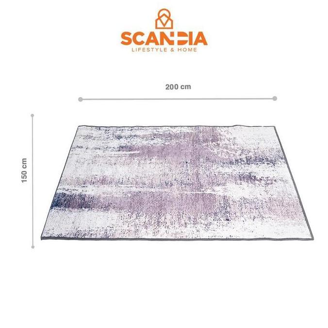 Grosir Scandia Rug Artholic Abstract 100X150Cm - Modern Karpet Kecil Nyaman Ruang Tamu Permadani Abs