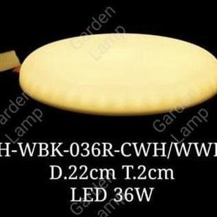 Ready  Lampu Downlight LED panel outbow frameless 24w 36w - Lampu Downlight