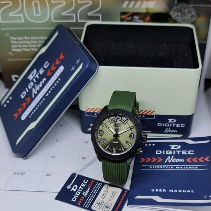 Ready JAM TANGAN WANITA DIGITEC 9100 DG 9100 NEON LIGHT RUBBER ORIGINAL