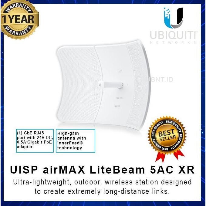 Ubiquiti LBE 5AC XR UISP airMAX LiteBeam LBE-5AC-XR
