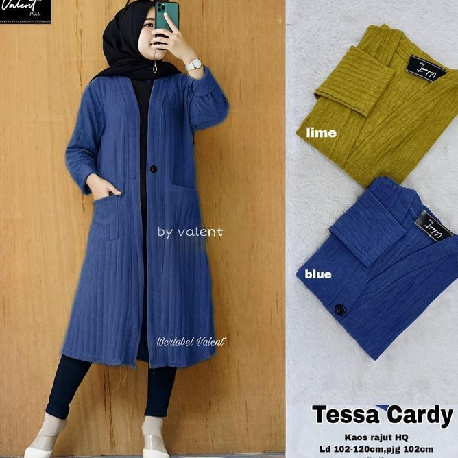 Tessa#4 Long Cardi Rajut Premium