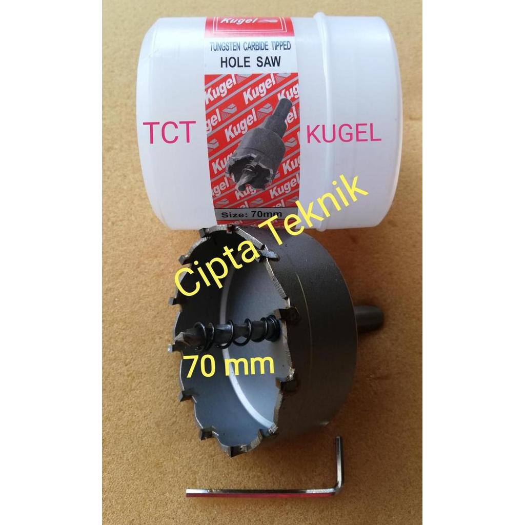 Hole Saw TCT 70mm Kugel - Holesaw 70 mm TCT mata bor plong - Available
