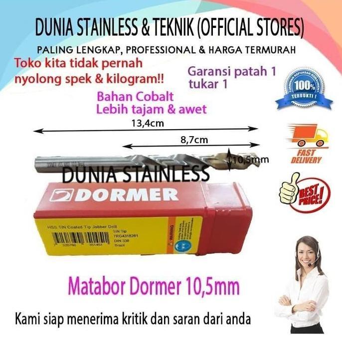 Mata Bor Dormer 10,5mm cobalt - Available