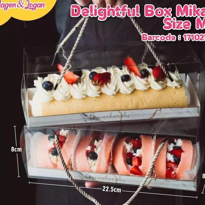 BOX MIKA PERSEGI PANJANG / DUS MIKA CAKE DAN PUDING