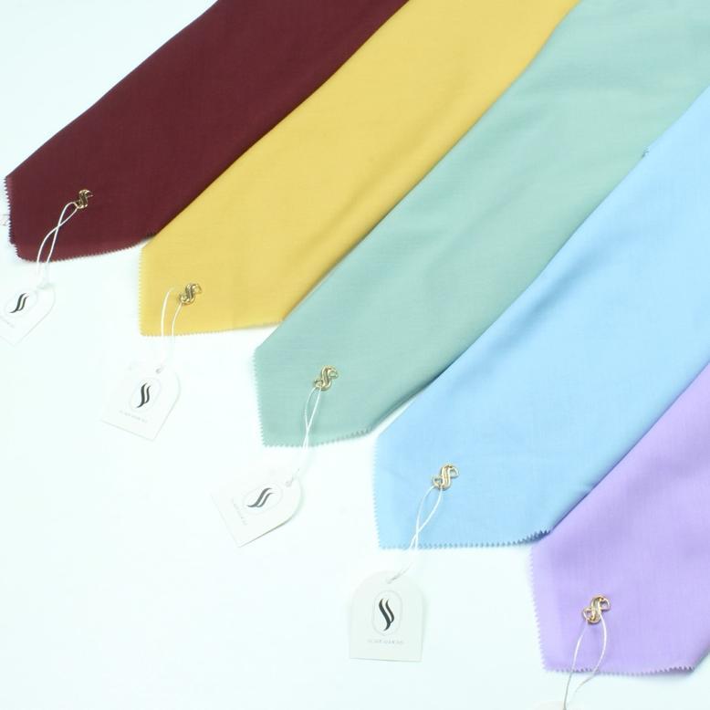 part 2Jilbab segi empat Voal SYARI JUMBO POLOS METAL LOGO by SCARFASHION ukuran 130x130 LASERCUT