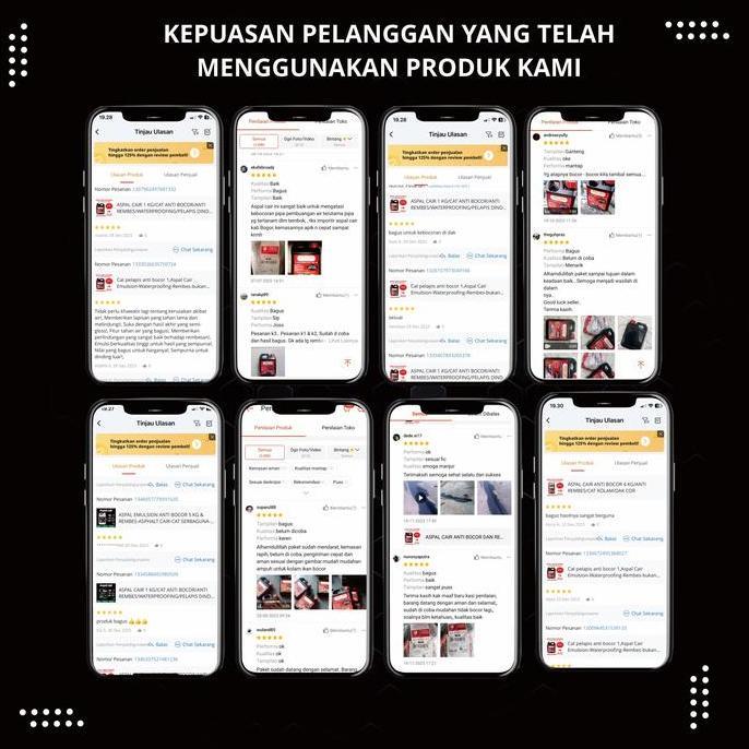 Aspal Cair Anti  Bocor-Aspal Emulsion 5 kg-Cat pelapis anti bocor [terbaik]