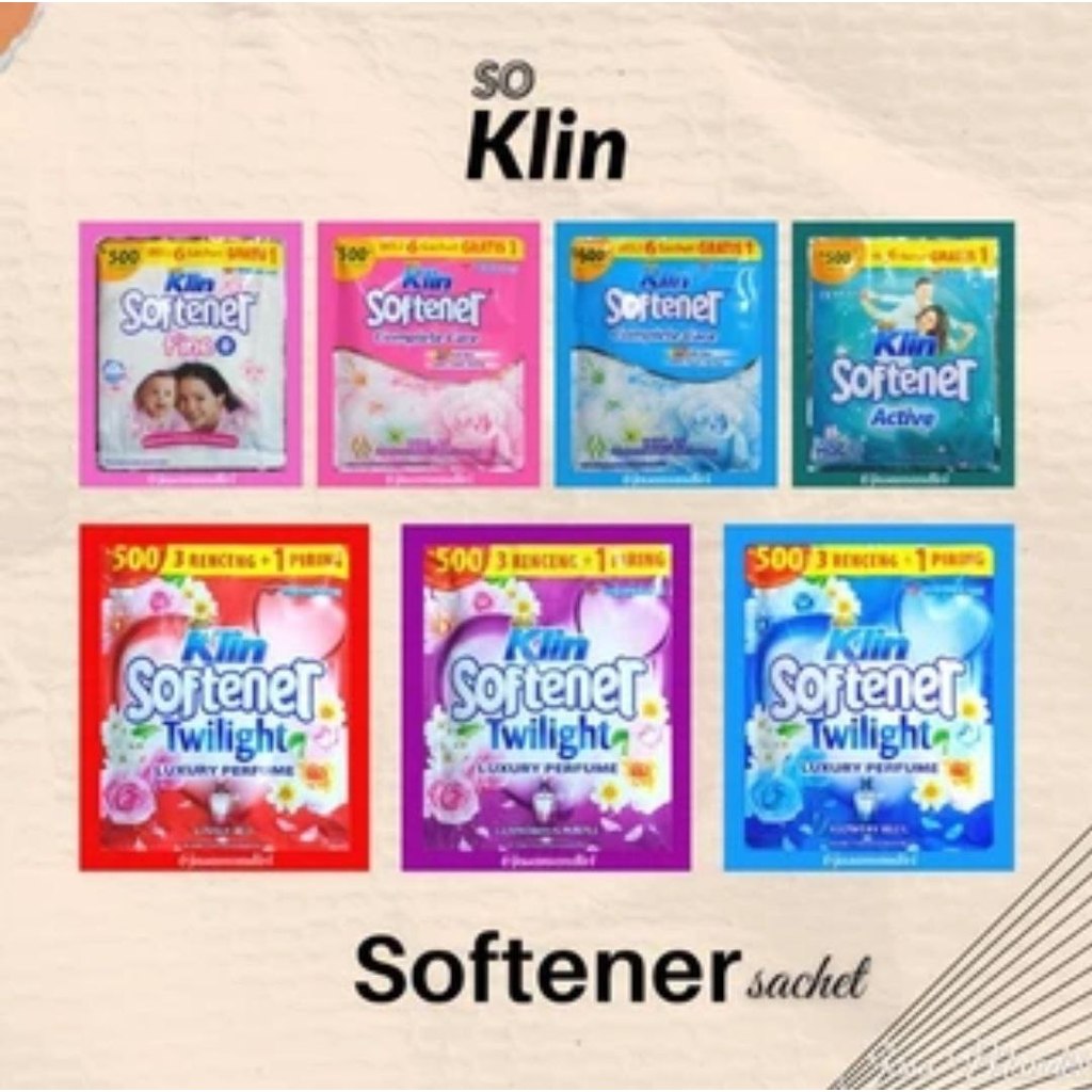 SOKLIN SOFTENER 14 ml SACHET FINE TWILIGHT PEWANGI PAKAIAN PELEMBUT - PINK COMPLETE CARE