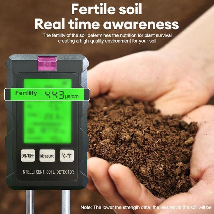 Fanfird Digital Pengukur Ph Tanah Kelembaban Pengukur Tanah Pengukur Kelembaban Penguji Tanah Penguk